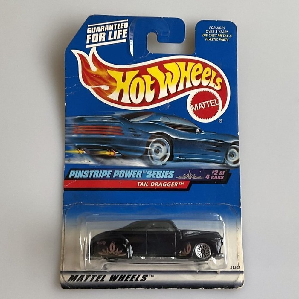 NEW VINTAGE TAIL DRAGGER 1998 PINSTRIPE POWER SERIES 2 OF 4 HOT WHEELS